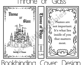 Thron aus Glas Buchbinde Einband Design | PNG-Dateien | Digitaler Download