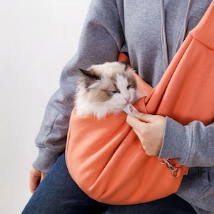 Tragetasche für Katzen | Tragbare Umhängetasche für kleine Hunde und Katzen | Wandelbare Haustier-Riemen für im Freienreisen und im täglichen Gebrauch