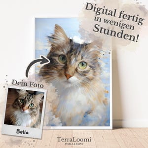 Ritratto di gatto personalizzato - Foto di gatto con nome e data, Arte di gatto personalizzata, Ritratto di animale domestico, Regalo per gli amanti dei gatti