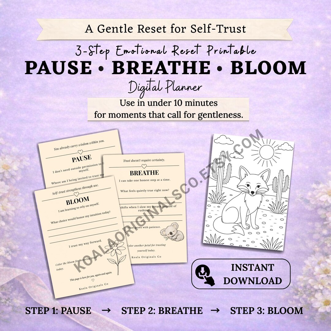 A Gentle Reset for Self-trust – Pause-breathe-bloom | Self Trust ...