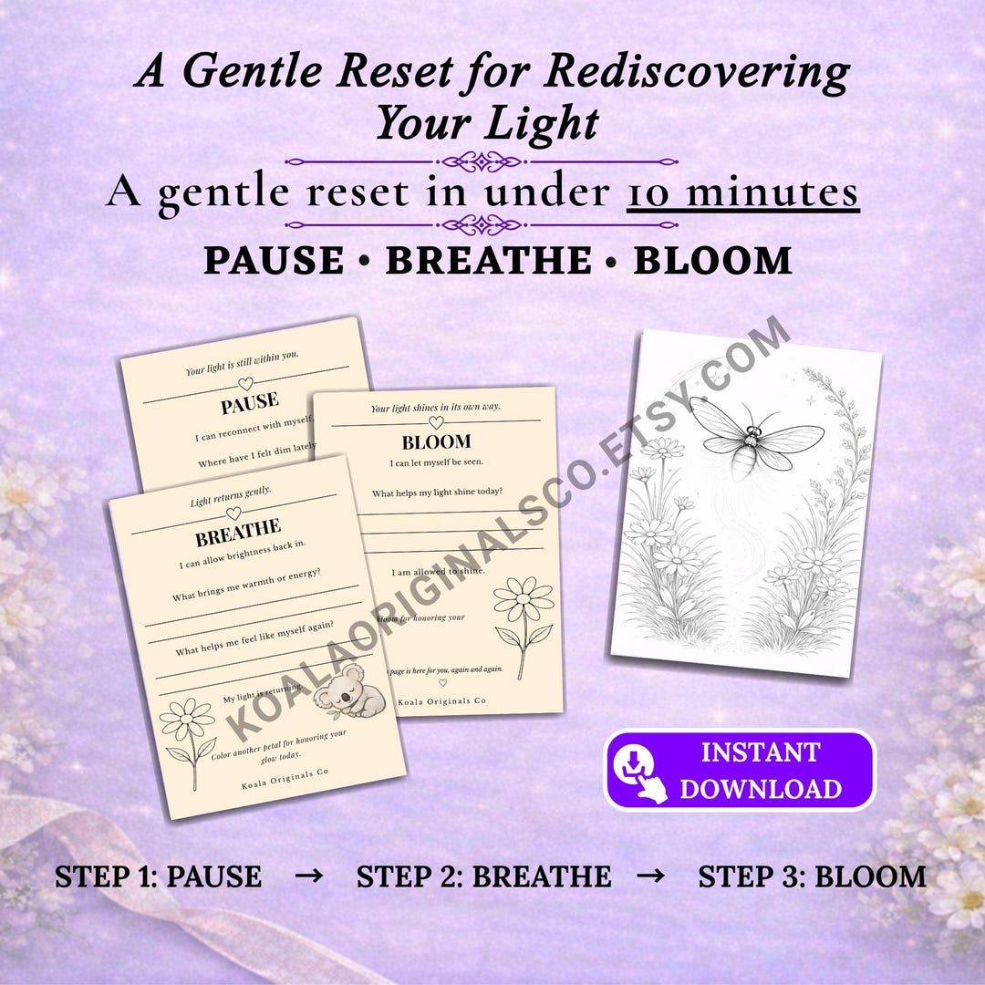 A Gentle Reset for Rediscovering Your Light – Pause Breathe Bloom ...