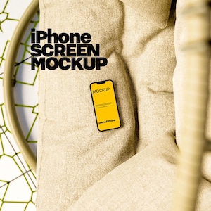 Makieta ekranu iPhone'a dla projektantów UI UX Makieta huśtawki zewnętrznej