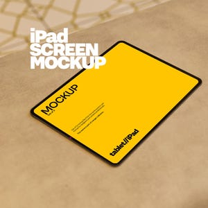 iPad Screen Mockup Bundle for UI UX Designers staged on a Sofa