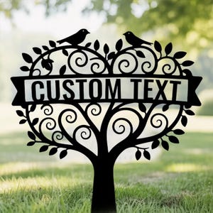 Personalized Garden Name Sign, Custom Garden Stake, Garden Sign with Stake, Gardener Name Sign,  Yard Decor, Mom&#39;s Garden Sign
