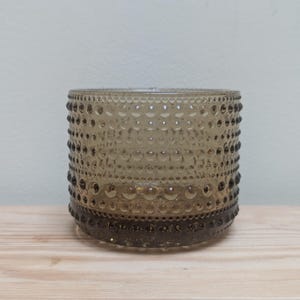 Iittala Kastehelmi Tealight Holder Smoke Grey – Vintage Dewdrop Candle Holder Finland – Oiva Toikka Design – Scandinavian