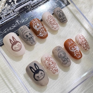 Bunny Parade – Handgefertigte Cute Cartoon Press-On Nails