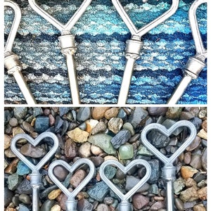NEW...HEART Hose Guides...Set of EIGHT Unique All Metal