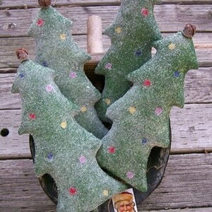 Spring or Christmas Trees Bowl Fillers, Ornies, Ornaments, Tucks, Package Toppers, Hangers, Prop Up Dolls - E Pattern