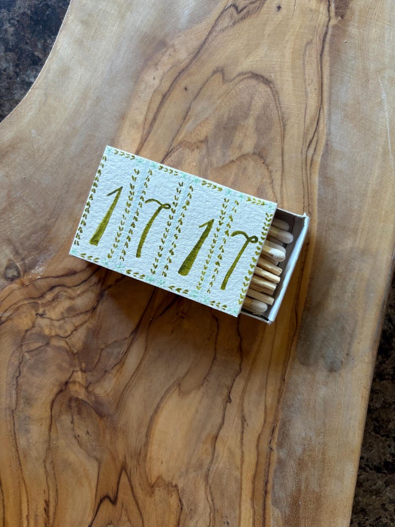 New Home Hand-painted Watercolor Matchbook - Etsy