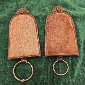 2 Carteras de cuero genuino para llaves, monederos, carteras para hombre y mujer