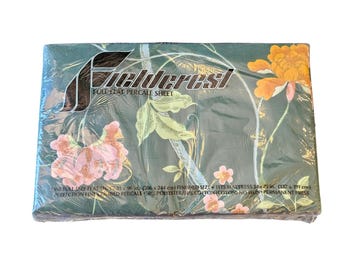 Fieldcrest Empress Garden Hela lakanset 11 delar Vintage grön blommig fjäril