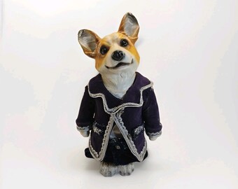 J.ベスウィックの小さなコーギー犬の磁器の置物 - Etsy 日本