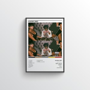 Playboi Carti - Póster del álbum - Arte mural de hip hop - Portada del álbum Opium - Póster de Playboi Carti - Impresión musical