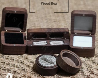 Personalized Wood Ring Box: Rustic Proposal Keepsake