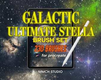 Galactic Procreate Brush Set: 230 Space Brushes (Digital Download)