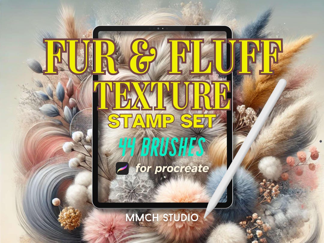 Fur and Fluff Procreate Brush Set – 44 Versatile Brushes for Fluffy ...