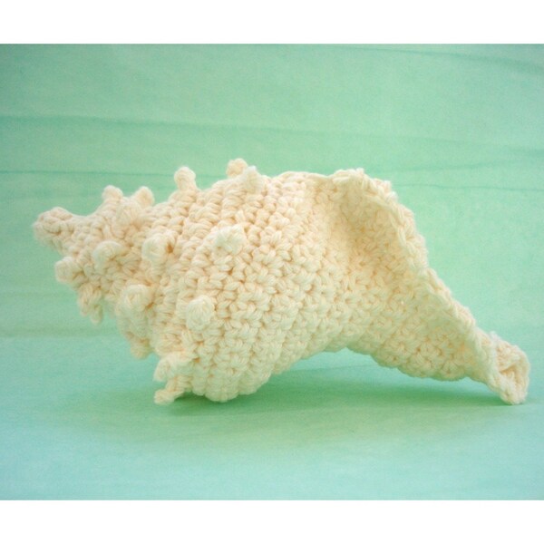 Conch Sea Shell Crochet Ornament-Amigurumi