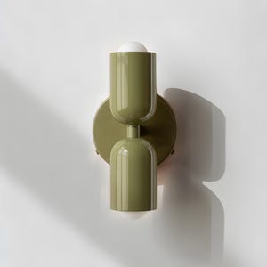 Minimalist Green Wall Sconce, In Stock, Colorful wall lamps, Green Wall Light, Ambient Lighting, Outdoor Wall Lamp, Vanity Wall Sconce,