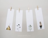Marque-pages Set - naturel série I. Nature photographie bookmark. Minimaliste. Simple. Botanique. Livre cadeau amoureux. Bas de Noël.