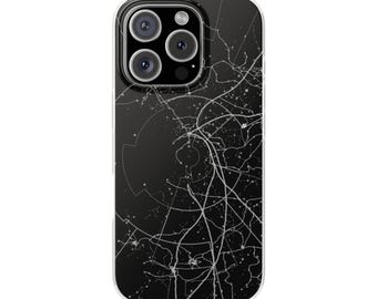 Star Wars Galaxy Map Black Soft Silicone Phone Case - Sleek & Protective Gift for Fans