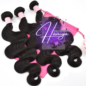 Body Wave Virgin Hair - 3 Bundles, 10” to 40” inch bundles, Natural Color Hair, Full Hair Bundles, High Quality Hair, Hair Extensions