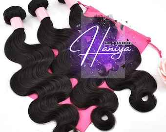 Body Wave Virgin Hair - 3 Bundles, 10” to 40” inch bundles, Natural Color Hair, Full Hair Bundles, High Quality Hair, Hair Extensions