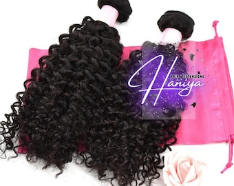 Water Wave Virgin Hair Bundles: Natural Black Hair Extensions