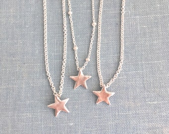 Star choker, Star necklace sterling silver, Dainty choker, Celestial jewelry, graduation gift for her, Necklaces for woman, Jewelry gift