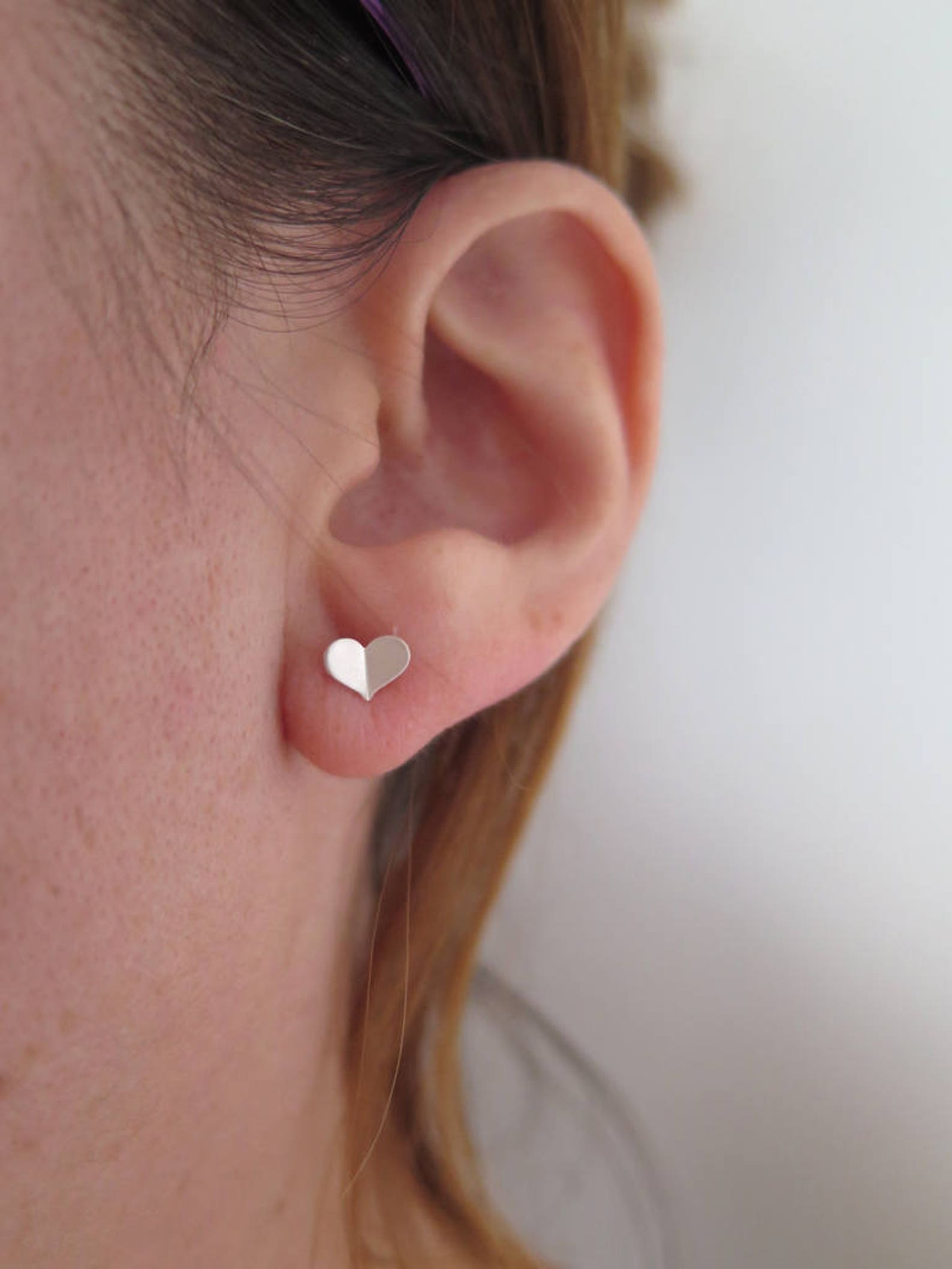 Sweetheart Gold Earrings - Small