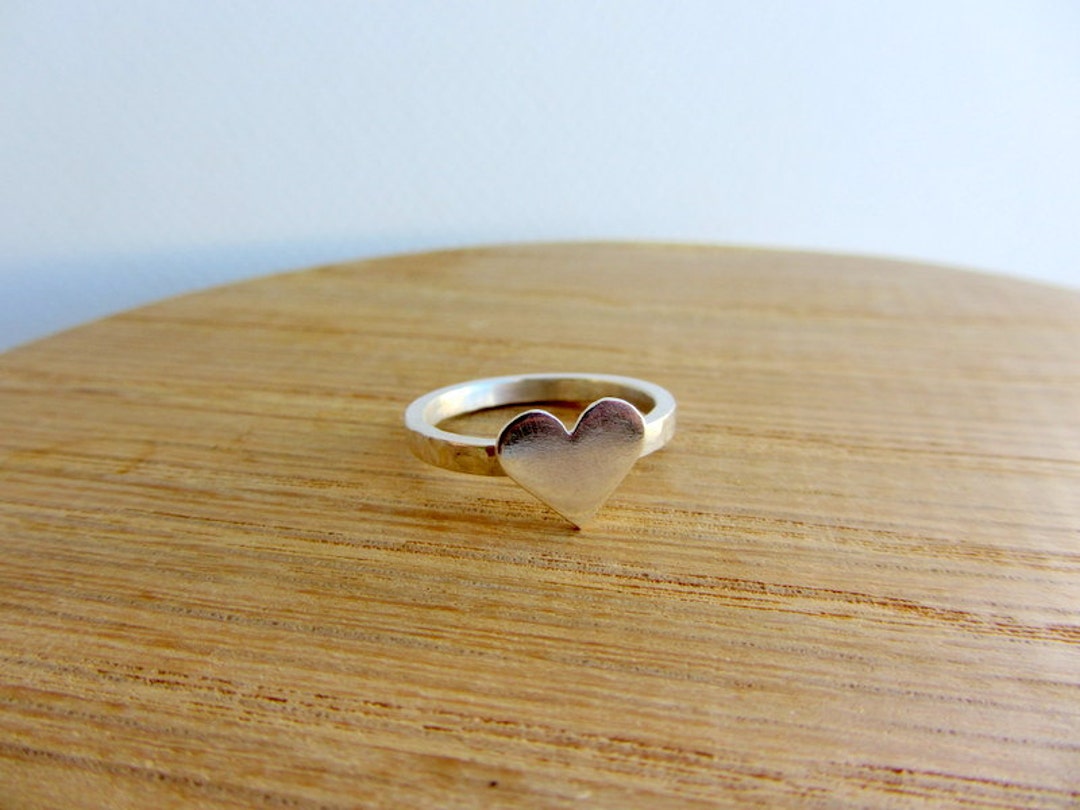 Sterling Silver Heart Ring Valentines Day Gift for Wife Gift - Etsy
