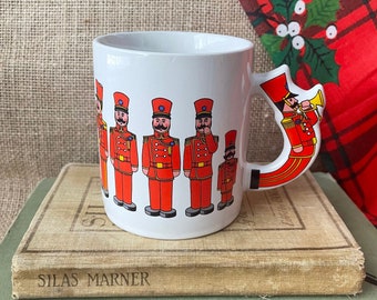 Vintage Christmas Mug | The Love Mug Toy Soldiers Holiday Coffee Mug