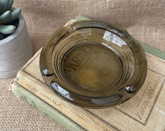 Vintage Gray Glass Ashtray