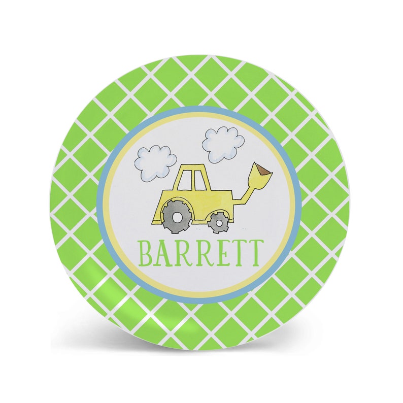 Personalized Melamine Plate for Children Kids Plate Bowl Placemat