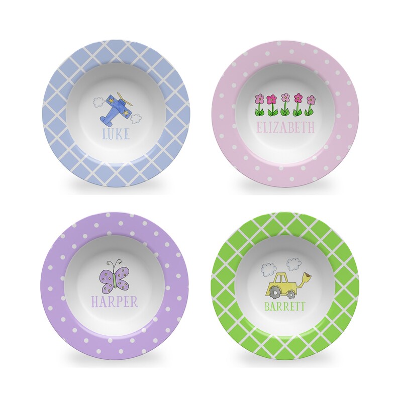 Personalized Plate for Children Kids Plate Bowl Placemat Etsy