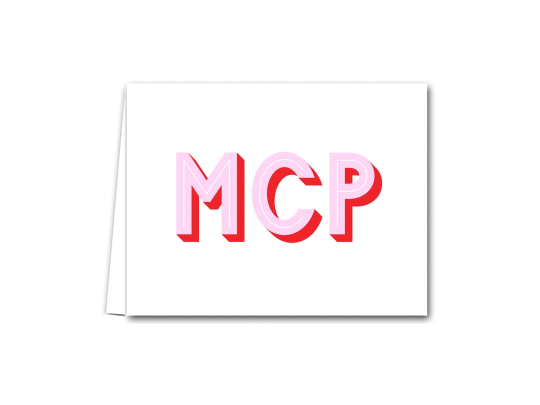 Personalized Monogram Folded Notes Personalized Monogram Note Cards ...