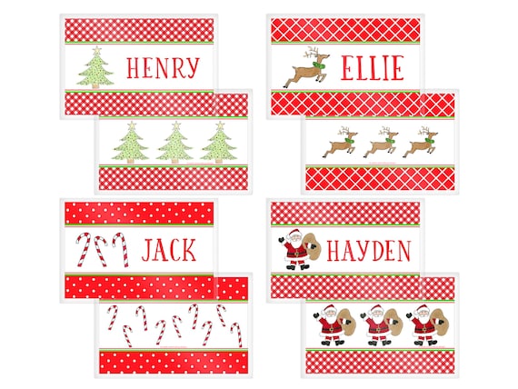 Personalized Kids Christmas Placemat | Holiday Table Decor