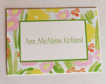 Personalized Enclosure Cards Calling Cards / Fae Floral