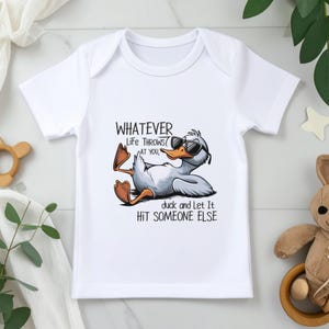 Funny Duck PNG | Whatever Life Throws At You Design (Digital Download) image 4