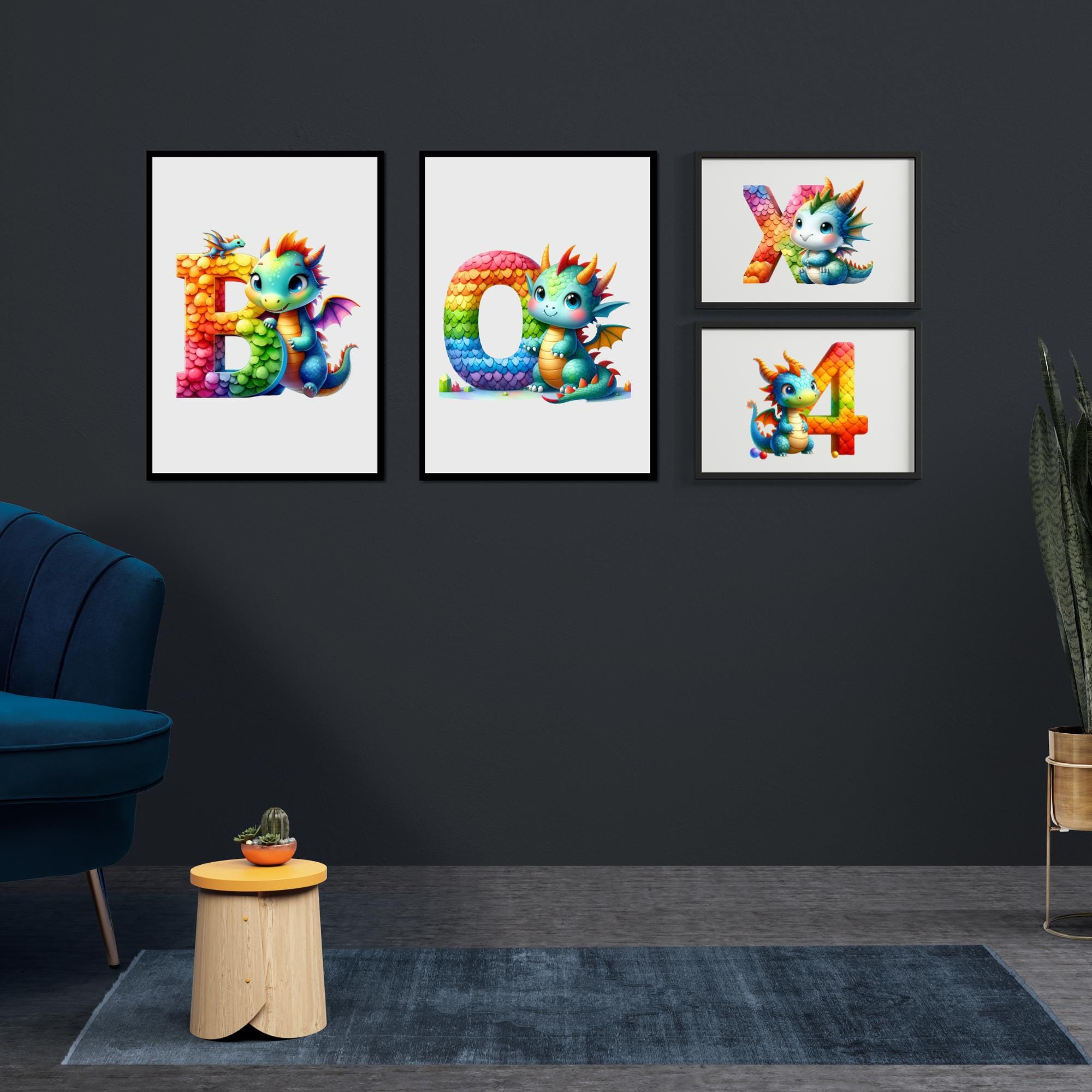 Dragon Alphabet Numbers PNG | Kids Crafts, Classroom Printables ...