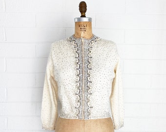 silver cardigan sweater