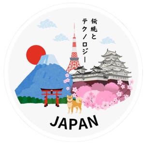 日本文化ステッカー 富士山風景デカール 東京タワーステッカー 桜ラップトップデカール お城ステッカー 日本のお土産ギフト
