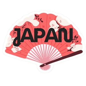 Japan Stickers - Aesthetic Laptop Decals, Travel Stickers, Gift for Japan Lovers, Japanese Culture Decor, Kawaii Japan Art