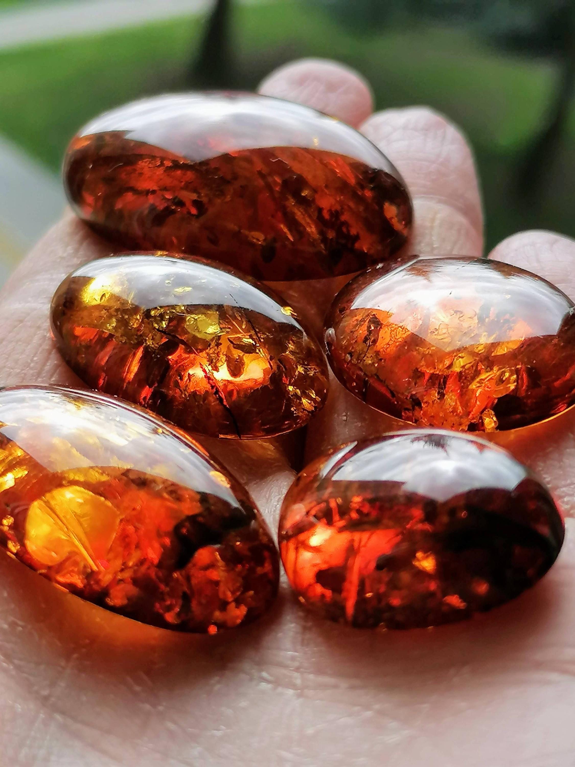 cognac-baltic-amber-cabochon-oval-gemstone-for-handmade-jewelry-etsy