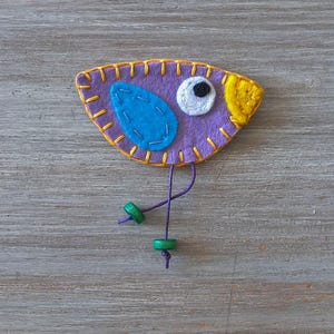 Felted Bird Brooch, mum gift, spring brooch, gift for her, bird accessories, easter, bird