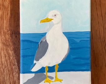 Seagull Original Painting, wall art