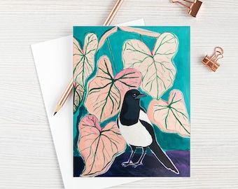 Magpie Pack of 10 Greeting Card
