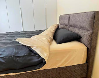 Funda nórdica de seda morera hecha a mano / 25 momme, juego de cama suave