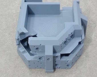 Búnker antiaéreo dañado: archivos STL para impresión 3D Escenario en miniatura de la Segunda Guerra Mundial para juegos de guerra de mesa y dioramas Impresión Sca 28 mm / 20 mm / 15 mm / 10 mm