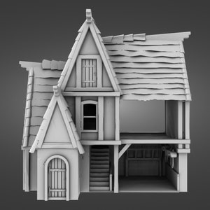 Stable – STL Files for 3D Printing – Medieval, Fantasy Miniature Scenery for Tabletop Wargames – Print Scale 28mm / 20mm / 15mm / 10mm