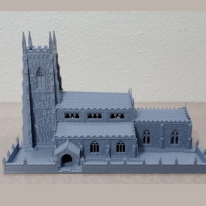 Normandy Church – STL Files for 3D Printing WW2 Miniature Scenery for Tabletop Wargames and Dioramas – Print Scale 28mm / 20mm / 15mm / 10mm